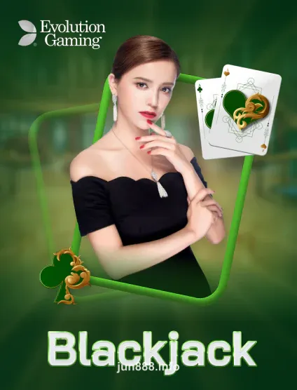 Hình ảnh trò chơi Evolution Blackjack tại jjun88